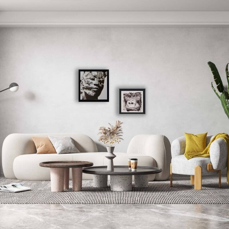 tableau singe carré d'artistes nouvelle collection